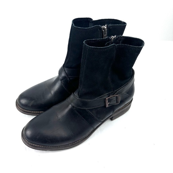 Wolverine Pearl Ankle Boot 8.5 Black Leather Zip Up Bootie Womens - Picture 2 of 9